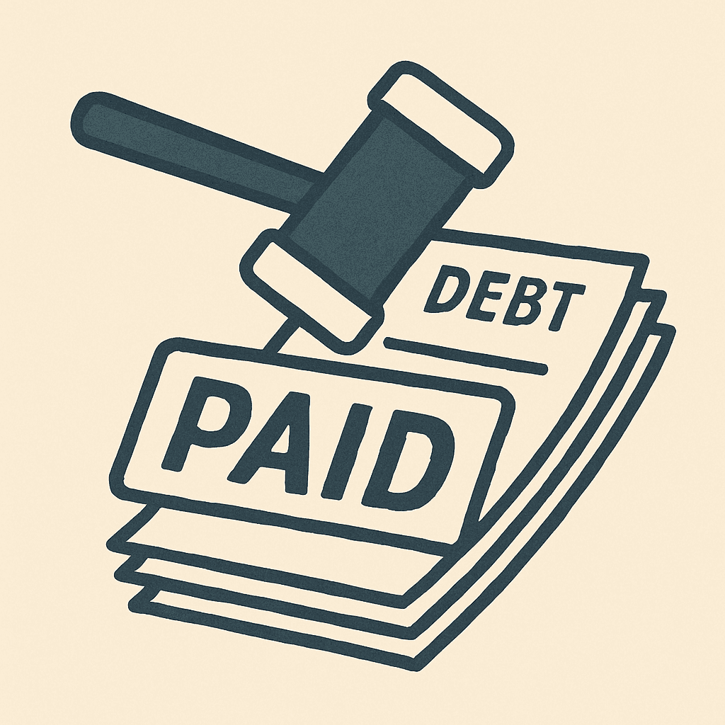 Consumer protection lawyer depiction of debt-collection victory and CFPB settlement